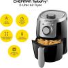 imageCHEFMAN 2 Qt Mini Air Fryer  Digital SpaceSaving Compact Air Fryer with Nonstick and Dishwasher Safe Basket Quick ampamp Easy Meals in Minutes Features Digital Timer and Shake Reminder  BlackBlack  Manual