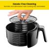 imageCHEFMAN 2 Qt Mini Air Fryer  Digital SpaceSaving Compact Air Fryer with Nonstick and Dishwasher Safe Basket Quick ampamp Easy Meals in Minutes Features Digital Timer and Shake Reminder  BlackBlack  Manual