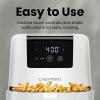 imageCHEFMAN 2 Qt Mini Air Fryer  Digital SpaceSaving Compact Air Fryer with Nonstick and Dishwasher Safe Basket Quick ampamp Easy Meals in Minutes Features Digital Timer and Shake Reminder  BlackWhite