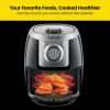 imageCHEFMAN 2 Qt Mini Air Fryer  Digital SpaceSaving Compact Air Fryer with Nonstick and Dishwasher Safe Basket Quick ampamp Easy Meals in Minutes Features Digital Timer and Shake Reminder  BlackBlack  Manual