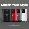 imageCHEFMAN 2 Qt Mini Air Fryer  Digital SpaceSaving Compact Air Fryer with Nonstick and Dishwasher Safe Basket Quick ampamp Easy Meals in Minutes Features Digital Timer and Shake Reminder  BlackRed