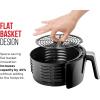 imageCHEFMAN Small Air Fryer Healthy Cooking 36 Qt User Friendly Nonstick Digital Touch Screen Dishwasher Safe Basket w 60 Minute Timer ampamp Auto Shutoff Matte Black Cookbook Included