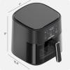 imageChefman Air Fryer  4 QT Compact Airfryer for Quick ampamp Easy Meals Features HiFry Technology for Extra Crisp EasyView Window Touch Controls with 4 Presets Nonstick ampamp Dishwasher Safe Basket  BlackBlack