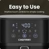 imageChefman Air Fryer  4 QT Compact Airfryer for Quick ampamp Easy Meals Features HiFry Technology for Extra Crisp EasyView Window Touch Controls with 4 Presets Nonstick ampamp Dishwasher Safe Basket  BlackBlack