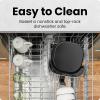 imageChefman Air Fryer  4 QT Compact Airfryer for Quick ampamp Easy Meals Features HiFry Technology for Extra Crisp EasyView Window Touch Controls with 4 Presets Nonstick ampamp Dishwasher Safe Basket  BlackBlack