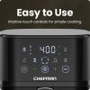 imageChefman Air Fryer  4 QT Compact Airfryer for Quick ampamp Easy Meals Features HiFry Technology for Extra Crisp EasyView Window Touch Controls with 4 Presets Nonstick ampamp Dishwasher Safe Basket  BlackBlack