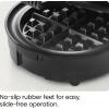 imageChefman AntiOverflow Belgian Waffle Maker wShade Selector Temperature Control Mess Free Moat Round Iron wNonstick Plates ampamp Cool Touch Handle Measuring Cup Included RedBlack