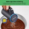 imageChefman Cordless Hand Mixer 7 Speed Electric Handheld Kitchen Food Mixer Easily Whisk Eggs Whip Cream or Mix Cookie Dough Digital Display Dishwasher Safe Parts and LED Charge Indicator LightCordless Hand Mixer  Updated