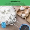 imageChefman Cordless Hand Mixer 7 Speed Electric Handheld Kitchen Food Mixer Easily Whisk Eggs Whip Cream or Mix Cookie Dough Digital Display Dishwasher Safe Parts and LED Charge Indicator LightCordless Hand Mixer