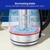 imageChefman Electric Kettle 18L 1500W Hot Water Boiler Removable Lid for Easy Cleaning Auto Shut Off BoilDry Protection Stainless Steel Filter BPA Free Borosilicate Glass Electric Tea KettleStainless Steel