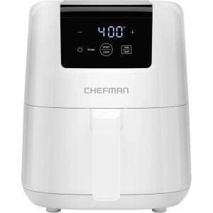 imageCHEFMAN 2 Qt Mini Air Fryer  Digital SpaceSaving Compact Air Fryer with Nonstick and Dishwasher Safe Basket Quick ampamp Easy Meals in Minutes Features Digital Timer and Shake Reminder  BlackWhite
