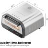 imageCHEFMAN Indoor Pizza Oven  Makes 12 Inch Pizzas in Minutes Heats up to 800F  Countertop Electric Pizza Maker with 5 Touchscreen Presets Pizza Stone and Peel Included  Stainless SteelStainless Steel