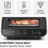 imageCHEFMAN Indoor Pizza Oven  Makes 12 Inch Pizzas in Minutes Heats up to 800F  Countertop Electric Pizza Maker with 5 Touchscreen Presets Pizza Stone and Peel Included  Stainless SteelStainless Black