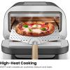 imageCHEFMAN Indoor Pizza Oven  Makes 12 Inch Pizzas in Minutes Heats up to 800F  Countertop Electric Pizza Maker with 5 Touchscreen Presets Pizza Stone and Peel Included  Stainless SteelStainless Black