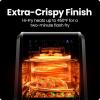 imageCHEFMAN Multifunctional Digital Air Fryer Rotisserie Dehydrator Convection Oven 17 Touch Screen Presets Fry Roast Dehydrate Bake XL 10L Family Size Auto Shutoff Large EasyView Window BlackBlack