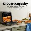 imageCHEFMAN Multifunctional Digital Air Fryer Rotisserie Dehydrator Convection Oven 17 Touch Screen Presets Fry Roast Dehydrate Bake XL 10L Family Size Auto Shutoff Large EasyView Window BlackBlack