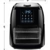 imageCHEFMAN Multifunctional Digital Air Fryer Rotisserie Dehydrator Convection Oven 17 Touch Screen Presets Fry Roast Dehydrate Bake XL 10L Family Size Auto Shutoff Large EasyView Window BlackBlack