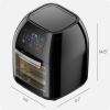imageCHEFMAN Multifunctional Digital Air Fryer Rotisserie Dehydrator Convection Oven 17 Touch Screen Presets Fry Roast Dehydrate Bake XL 10L Family Size Auto Shutoff Large EasyView Window BlackBlack