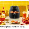 imageCHEFMAN Multifunctional Digital Air Fryer Rotisserie Dehydrator Convection Oven 17 Touch Screen Presets Fry Roast Dehydrate Bake XL 10L Family Size Auto Shutoff Large EasyView Window BlackBlack