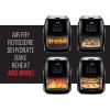 imageCHEFMAN Multifunctional Digital Air Fryer Rotisserie Dehydrator Convection Oven 17 Touch Screen Presets Fry Roast Dehydrate Bake XL 10L Family Size Auto Shutoff Large EasyView Window BlackBlack