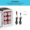 imageChefman  Iceman Mini Portable Black Personal Fridge Cools Or Heats and Provides Compact Storage For Skincare Snacks Or 6 12oz Cans WA Lightweight 4liter Capacity To Take On The Go