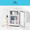 imageChefman  Iceman Mini Portable White Personal Fridge Cools Or Heats ampamp Provides Compact Storage For Skincare Snacks Or 6 12oz Cans W A Lightweight 4liter Capacity To Take On The Go