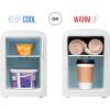 imageChefman  Iceman Mirrored Beauty Fridge With LED Lighting 6L Portable White Mini Refrigerator Skin Care Makeup Storage Chill Cosmetics ampamp Face Masks Small For Desktop Or Travel Cool ampamp Heat