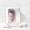 imageChefman  Iceman Mirrored Beauty Fridge With LED Lighting 6L Portable White Mini Refrigerator Skin Care Makeup Storage Chill Cosmetics ampamp Face Masks Small For Desktop Or Travel Cool ampamp Heat