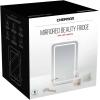 imageChefman  Iceman Mirrored Beauty Fridge With LED Lighting 6L Portable White Mini Refrigerator Skin Care Makeup Storage Chill Cosmetics ampamp Face Masks Small For Desktop Or Travel Cool ampamp Heat