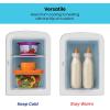 imageChefman  Iceman Portable Mirrored Personal Fridge 4L Mini Refrigerator Skin Care Makeup Storage Beauty Serums ampamp Face Masks Small For Desktop Or Travel Cool ampamp Heat Cosmetic Application Black