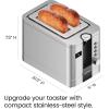 imageChefman 2 Slice Toaster 7 Shade Settings Small Toaster 2 Slice with Removable Crumb Tray Thick Bread Toaster and Bagel Toaster Defrost Cancel Perfect for Toaster Pastries  BlackBasic Digital