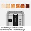 imageChefman 2 Slice Toaster 7 Shade Settings Small Toaster 2 Slice with Removable Crumb Tray Thick Bread Toaster and Bagel Toaster Defrost Cancel Perfect for Toaster Pastries  BlackBasic Digital