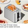 imageChefman 2 Slice Toaster 7 Shade Settings Small Toaster 2 Slice with Removable Crumb Tray Thick Bread Toaster and Bagel Toaster Defrost Cancel Perfect for Toaster Pastries  BlackBasic
