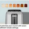 imageChefman 2 Slice Toaster 7 Shade Settings Small Toaster 2 Slice with Removable Crumb Tray Thick Bread Toaster and Bagel Toaster Defrost Cancel Perfect for Toaster Pastries  BlackBasic  New