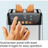 imageChefman 2 Slice Toaster 7 Shade Settings Small Toaster 2 Slice with Removable Crumb Tray Thick Bread Toaster and Bagel Toaster Defrost Cancel Perfect for Toaster Pastries  BlackSmart Touch Digital 2 Slice