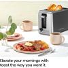imageChefman 2 Slice Toaster 7 Shade Settings Small Toaster 2 Slice with Removable Crumb Tray Thick Bread Toaster and Bagel Toaster Defrost Cancel Perfect for Toaster Pastries  BlackBasic  New