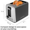 imageChefman 2 Slice Toaster 7 Shade Settings Small Toaster 2 Slice with Removable Crumb Tray Thick Bread Toaster and Bagel Toaster Defrost Cancel Perfect for Toaster Pastries  BlackBasic  New