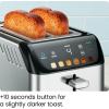 imageChefman 2 Slice Toaster 7 Shade Settings Small Toaster 2 Slice with Removable Crumb Tray Thick Bread Toaster and Bagel Toaster Defrost Cancel Perfect for Toaster Pastries  BlackSmart Touch Digital 2 Slice
