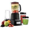 imageChefman Countertop  Travel Dynamic Blending System 12Piece Set 3 Programmed Speeds ampamp Pulse Easy Ice Crushing for Shakes ampamp Smoothies DishwasherSafe 32Oz Pitcher 12Oz ampamp 2 24Oz Tumblers Black