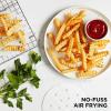 imageChefman Disposable Air Fryer Liners HeatResistant Parchment Paper For Baskets 100 Pack 7 Round55 Round