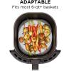 imageChefman Disposable Air Fryer Liners HeatResistant Parchment Paper For Baskets 100 Pack 7 Round9 Round