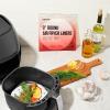imageChefman Disposable Air Fryer Liners HeatResistant Parchment Paper For Baskets 100 Pack 7 Round9 Round