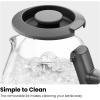imageChefman Electric Kettle with Tea Infuser 1L 1500W Removable Lid for Easy Cleaning BoilDry Protection Stainless Steel Filter BPA Free Auto Shut Off Hot Water Boiler Small Electric Tea KettleBlack