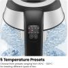 imageChefman Electric Kettle with Temperature Control 5 Presets LED Indicator Lights Removable Tea Infuser Glass Tea Kettle ampamp Hot Water Boiler 360 Swivel Base BPA Free Stainless Steel 18 Liters18L  Temperature Control