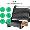 imageChefman Electric Panini Press Grill and Gourmet Sandwich Maker w NonStick Coated Plates Opens 180 Degrees to Fit Any Type or Size Food Dishwasher Safe Removable Drip Tray Stainless SteelBlack