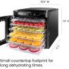 imageChefman Food Dehydrator Machine Touch Screen Electric MultiTier Preserver Meat or Beef Jerky Maker Fruit Leather Vegetable Dryer w 6 Slide Out Drying Rack Trays ampamp Transparent Door Black6 Tray