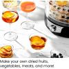 imageChefman Food Dehydrator Machine Touch Screen Electric MultiTier Preserver Meat or Beef Jerky Maker Fruit Leather Vegetable Dryer w 6 Slide Out Drying Rack Trays ampamp Transparent Door Black5 Tray