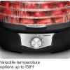 imageChefman Food Dehydrator Machine Touch Screen Electric MultiTier Preserver Meat or Beef Jerky Maker Fruit Leather Vegetable Dryer w 6 Slide Out Drying Rack Trays ampamp Transparent Door Black5 Tray