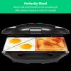 imageChefman Portable Compact Grill Dual Use Panini Press Sandwich Maker Electric Grill Griddle Nonstick Electric Indoor Grill Countertop Panini Maker with Cord Storage Locking Lid Indicator LightsSandwich