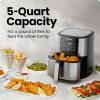 imageChefman TurboFry Touch Air Fryer XL 8Qt Family Size OneTouch Digital Control Presets French Fries Chicken Meat Fish Nonstick DishwasherSafe Parts Automatic Shutoff Stainless SteelStainless Steel
